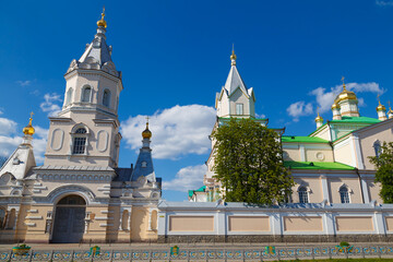 Wall Mural - View on  orthodox Holy Trinity Convent, Korets city, Ukraine. Europe