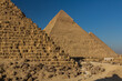 Three Great pyramids in Giza, Egypt