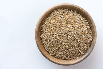 Wall Mural - Uncooked Golden Quinoa in a Bowl