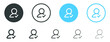 © icons gate - check user icon vector accept person profile avatar with checkmark yes tick symbol, checked user profile account approved icon