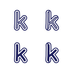 Poster - K logo design K letter font Concept Business logo vector and design initial company