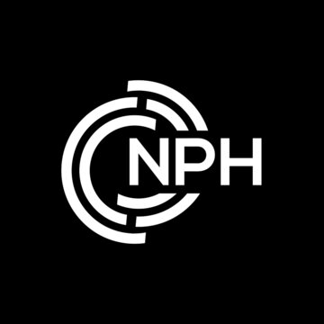 NPH letter logo design on black background. NPH creative initials letter logo concept. NPH letter design.
