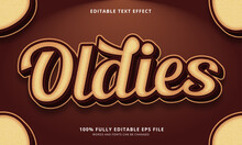 Oldies Text Style Editable Text Effect