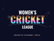 © Abdul Qaiyoom - Women's Cricket League Font On Black Background.