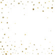 © makstorm - Gold flying stars confetti magic holiday frame