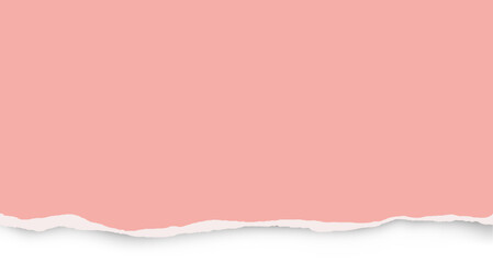 torn pink paper background with space for text