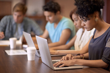 Aufkleber - theyve got a great study group. a group of students studying in the library.