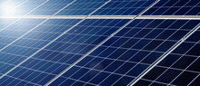 Solar Panels Close-up Banner Design