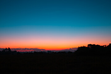 Wall Mural - beautiful twilight sky with colorful sunset nature abstract background