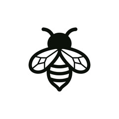 Canvas Print - bee logo icon design template vector