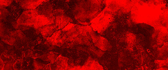 Red abstract background with copy space for text or image. website wall or paper illustration,  Scary red wall for background. red wall scratches, blood Dark Wall Texture Background. 
