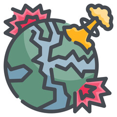 Wall Mural - world line icon