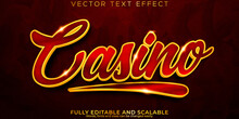 Casino Text Effect, Editable Royal And Vegas Text Style