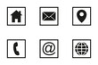 © EmBer_graphic - Zestaw ikon internetowych. Czarne ikony w kwadratach. Ikony wektorowe na stronę internetową.
