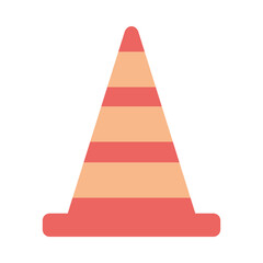 Canvas Print - traffic cone icon