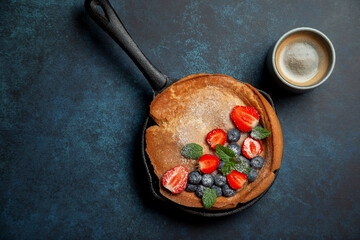 Sticker - breakfast with dutch baby pancake