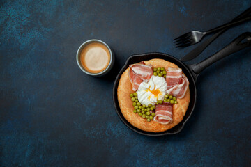 Sticker - breakfast with savory dutch baby pancake