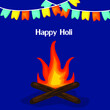 Happy Holi Festival Of Colors Illustration Of Colorful Gulal For Holi, In Hindi Holi Hain Meaning Its Holi
