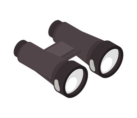 Poster - binoculars icon isometric