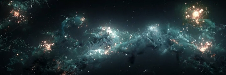 Leinwandbilder - Abstract background with bright light effects for vector illustration.	
