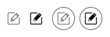 © avaicon - Edit icons set. edit document sign and symbol. edit text icon. pencil. sign up
