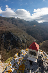 Wall Mural - Views of the mountain Gazteluaitz and the surrounding area in the Basque Country (Spain)