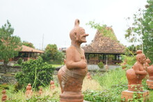 Artwork In The Form Of A Statue Of One Of The Clown Figures In Asian Mythological Puppets.