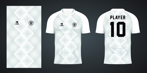 white sports shirt jersey design template