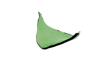 Aufkleber - green shard glass isolated on white background
