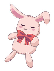 Poster - cute rabbit toy