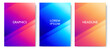 © yorinworks - Set of Colorful Gradient Backgrounds. Modern Vector Illustration without Transparency.