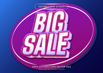 Poster - Big sale text style editable effect