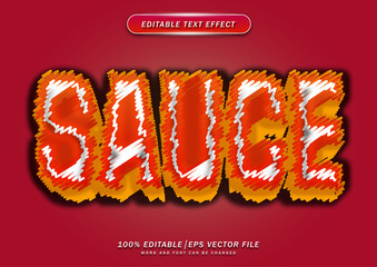 Poster - Sauce text style editable effect