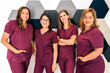 Female Dental Clinic Work Team Portrait