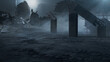 © RocknRoller Studios - Apocalypse City with Bombed Buildings. War Concept.