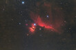 The Horsehead and Flame Nebula in the constellation Orion photographed from Mannheim in Germany.