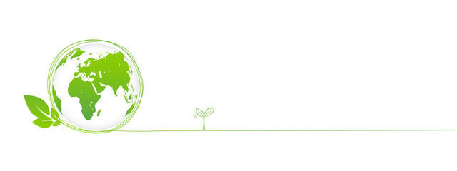 Banner design for World environment day, Earth day , Eco friendly and Sustainability development concept