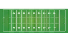 American Football Field. Vector Illustration 