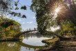 © Luciano Ribeiro - lindo por do Sol em um grande parque na cidade de São Paulo