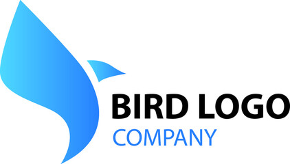 Wall Mural - Bird logo design vector template