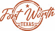 © squarelogo - Fort Worth Texas USA City Vintage Stamp