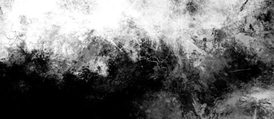 Wall Mural - dark grunge black and white painted urban texture background with abstract gray contemporary rustic 