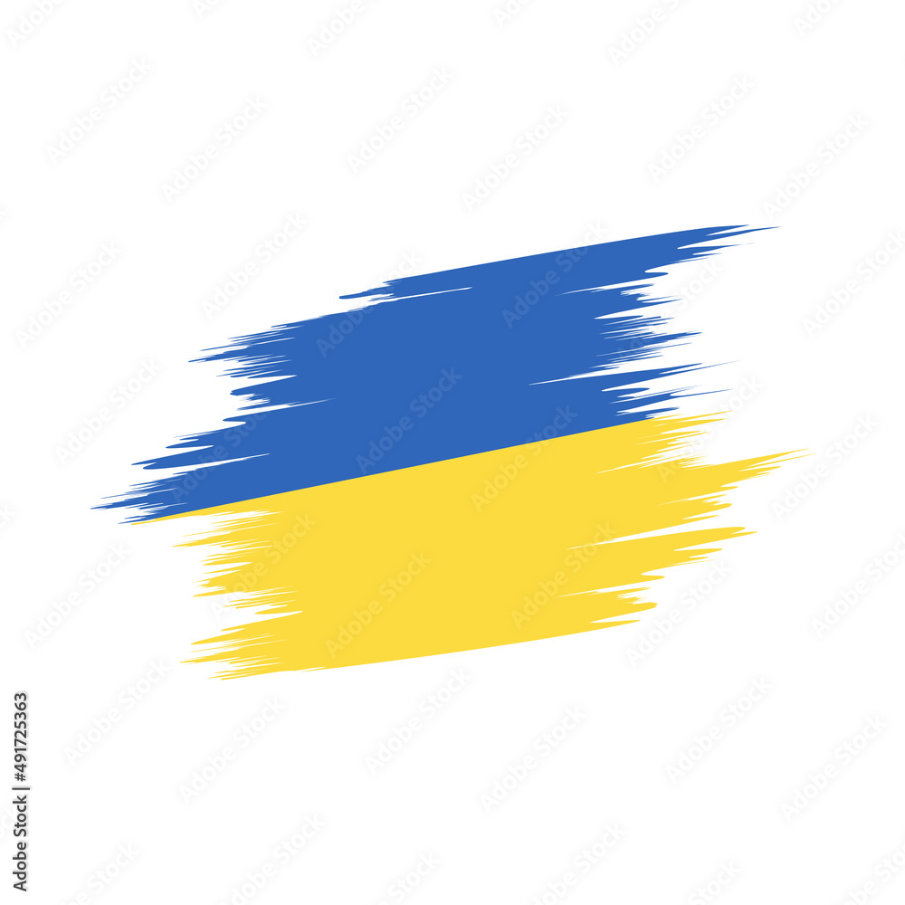 Ukraine Graphics Flag of Ukraine in grunge style. Stop war in Ukraine. Vector ...