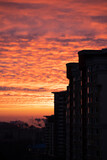 Fototapeta Miasto - sunset in the city