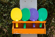 Colorful Ping Pong Paddles