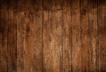 Wall Mural - Dark grunge vintage wood background