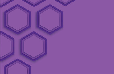 Wall Mural - purple hexagon background template vector illustration