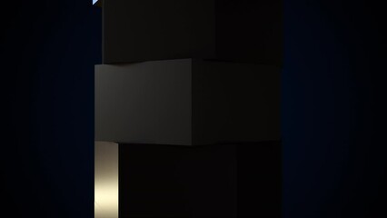 Aufkleber - hexagonal blocks. computer generated 3d render