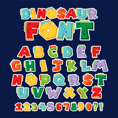 Poster - Font design for english alphabets and numbers