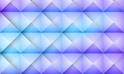 Poster - Geometric gradient triangle mosaic background - blue and violet. Elegant luxury triangular geometric pattern. Template for cover, brochure, flyer, banner, poster. Vecror EPS10.
